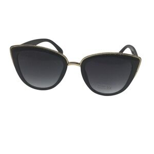 Retro Cat Eye Sunglasses Women's UV400 Gradient Sunglasses Black‎